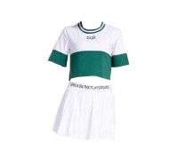SKCU014 custom-made football baby cheerleading uniform style Customized split cheerleading uniform style Make pleated skirt cheerleading uniform style Cheerleading uniform center  youth cheer uniforms 45 degree